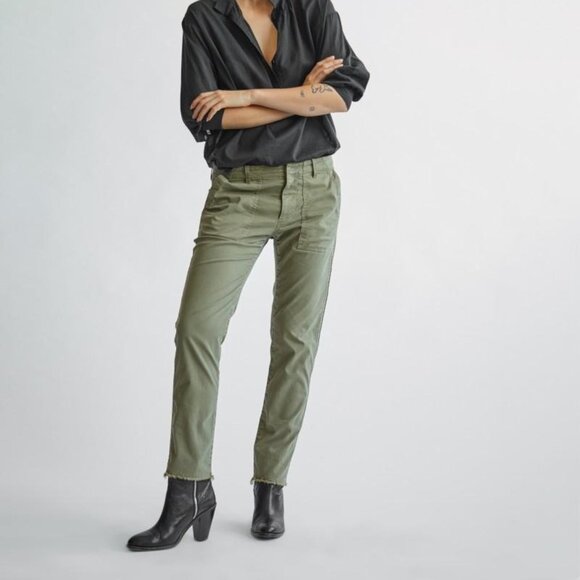 Nili Lotan Jenna Pant with Tape in Sage Size 4 - Picture 1 of 6